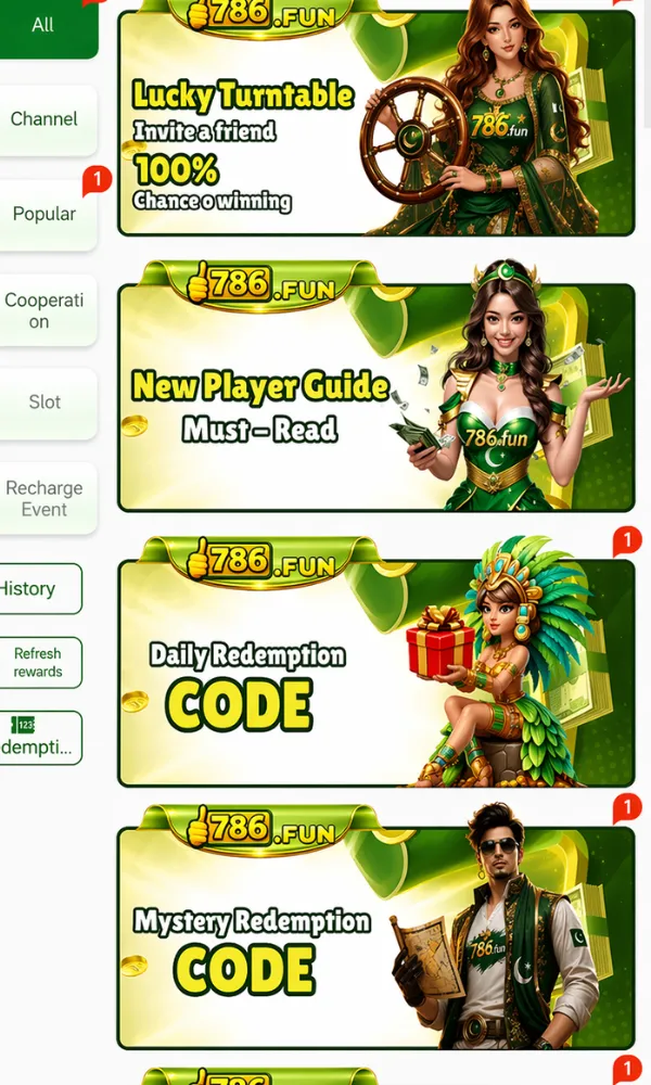 786 Fun Game rewards