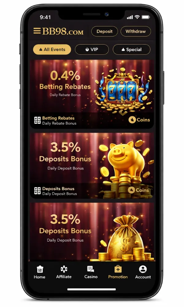 BB98 Game rewards